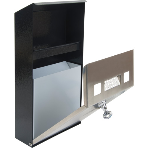 Smoking Receptacle, Wall-Mount, Stainless Steel, 1 Litre Capacity, 11-4/5" Height Groupe Belzile Dickner