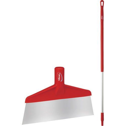 Floor Scraper with Handle, Red, 9-3/5" W x 55-9/10" L Groupe Belzile Dickner