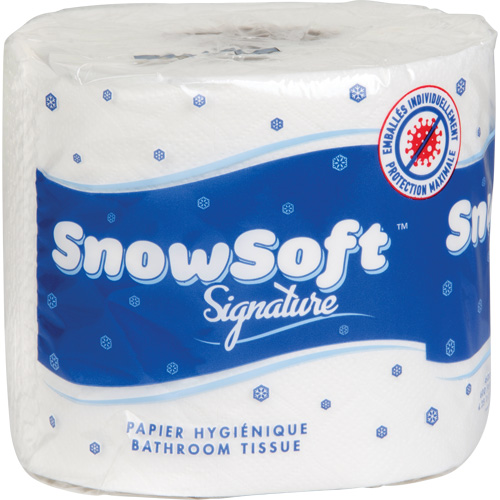 Snow Soft Premium Toilet Paper, 2 Ply, 600 Sheets/Roll, 145' Length, White Groupe Belzile Dickner