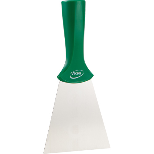 Handle-Mounted Stainless Steel Scraper, Green, 4" W x 8" L Groupe Belzile Dickner