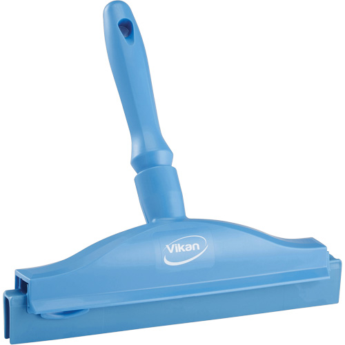 Raclette &agrave; lame double ultra hygi&eacute;nique, 10", Bleu Groupe Belzile Dickner
