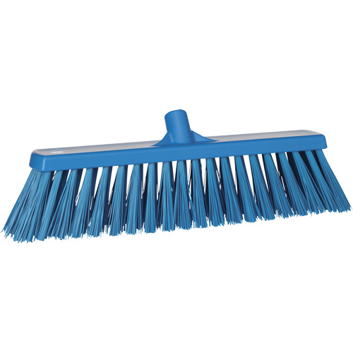 Balai-brosse robuste, Crins Ferme, 20", Polyester, Bleu Groupe Belzile Dickner