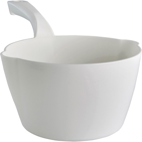 Round Bowl Scoop, Plastic, White, 64 oz. Groupe Belzile Dickner