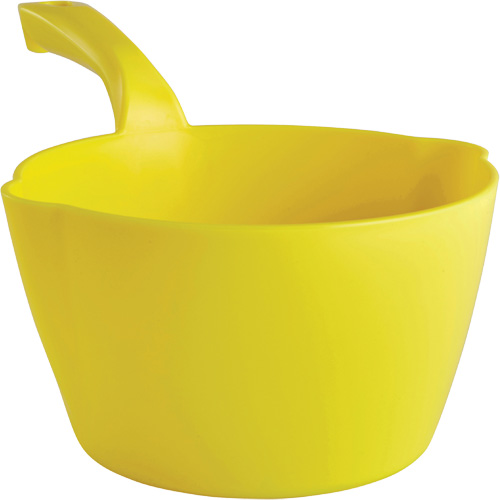 Round Bowl Scoop, Plastic, Yellow, 64 oz. Groupe Belzile Dickner