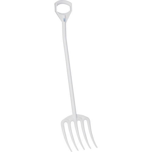 Hygienic Fork, 49" Length, Plastic, White Groupe Belzile Dickner