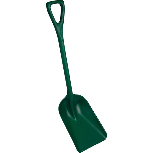 Pelle monobloc perceptible par d&eacute;tecteur de m&eacute;tal, Lame 10" x 14", Longueur de 37-1/2", Plastique, Vert Groupe Belzile Dickner