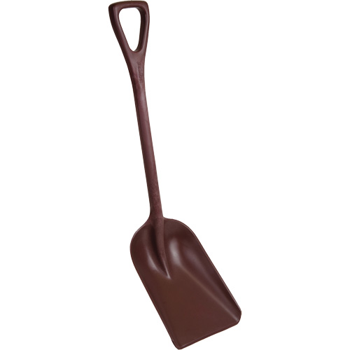 One-Piece Metal Detectable Shovel, 10" x 14" Blade, 37-1/2" Length, Plastic, Red Groupe Belzile Dickner