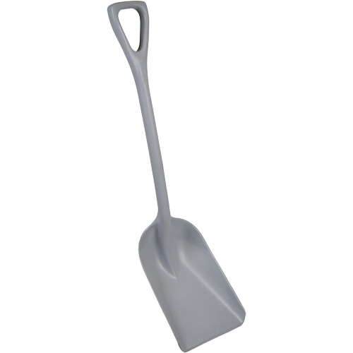 One-Piece Metal Detectable Shovel, 10" x 14" Blade, 37-1/2" Length, Plastic, Grey Groupe Belzile Dickner