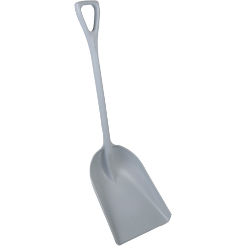 Pelle monobloc perceptible par d&eacute;tecteur de m&eacute;tal, Lame 13-3/4" x 17", Longueur de 42-1/2", Plastique, Gris Groupe Belzile Dickner