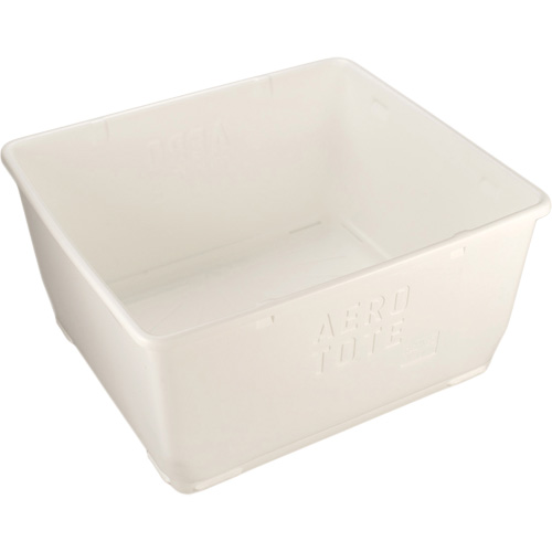 Aero-Tote Tub with Drain Plug, Plastic, White Groupe Belzile Dickner