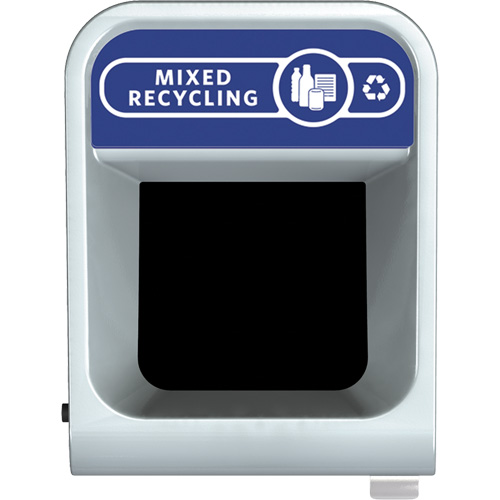 Conteneur pour d&eacute;chets de recyclage m&eacute;lang&eacute;s Configure, Vrac/Bord de rue/De bureau, Acier, 33 gal. US Groupe Belzile Dickner