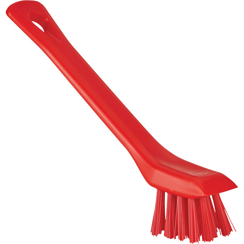 Brosse avec rebord grattoir, Soies Ferme, Longueur de 6", Rouge Groupe Belzile Dickner