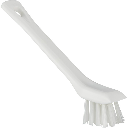 Brush with Scraping Edge, Stiff Bristles, 6" Long, White Groupe Belzile Dickner
