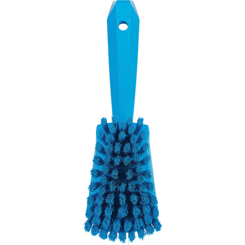 Short-Handled Washing Brush, Soft Bristles, 10-1/2" Long, Blue Groupe Belzile Dickner