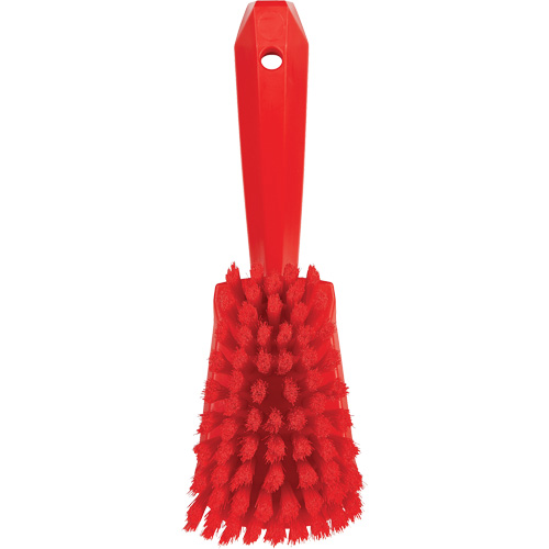 Short-Handled Washing Brush, Soft Bristles, 10-1/2" Long, Red Groupe Belzile Dickner