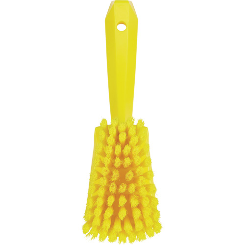 Short-Handled Washing Brush, Soft Bristles, 10-1/2" Long, Yellow Groupe Belzile Dickner