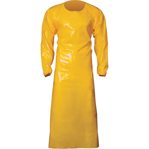 Top Dog 6 Mil. Gown, X-Large, Yellow, Polyurethane Groupe Belzile Dickner