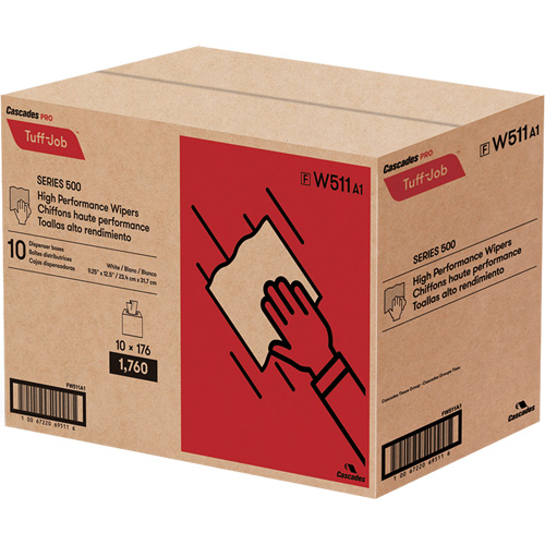 Pro Tuff-Job&reg; High Performance Spunlace Wipers, All-Purpose, 12-1/2" L x 9-1/4" W Groupe Belzile Dickner