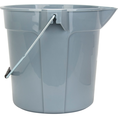 Round Bucket with Pouring Spout, 2.64 US Gal. (10.57 qt.) Capacity, Grey Groupe Belzile Dickner