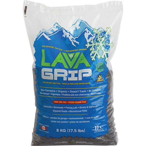 LavaGrip Traction-Aid, Container Size 17.6 lbs. (8 kg), Bag Groupe Belzile Dickner