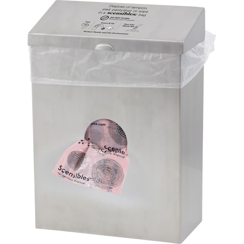 Contenant &agrave; d&eacute;chets & distributeur combin&eacute; Scensibles Groupe Belzile Dickner