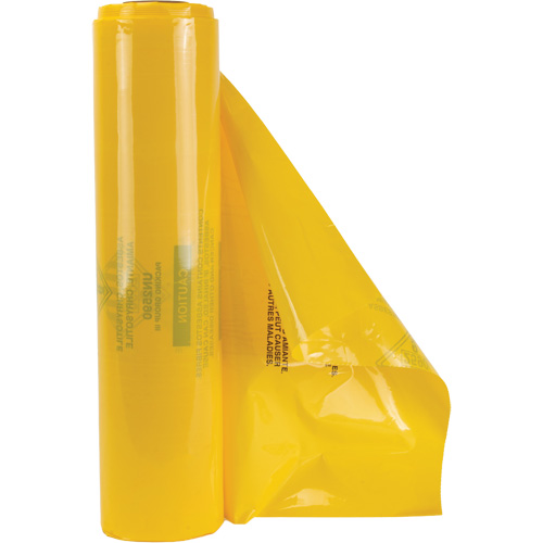 Doublures pour d&eacute;chets dangereux, Amiante, 40" lo x 26" la, 3 mils Groupe Belzile Dickner