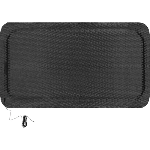 Ensemble de tapis conductible Hog Heaven, 3' la x 5' lo, 7/8" &eacute;paisseur, Noir, Nitrile Groupe Belzile Dickner