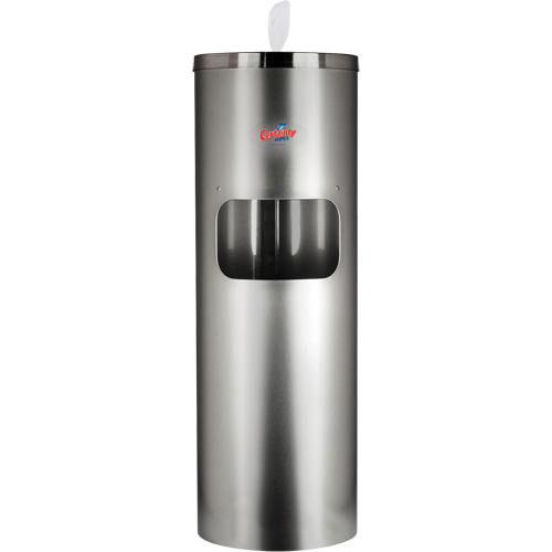 Support de plancher en acier inoxydable pour lingettes Groupe Belzile Dickner