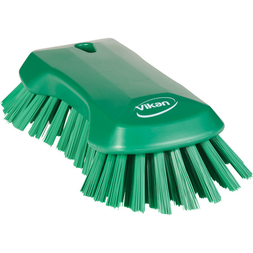 Brosse &agrave; main, Soies Tr&egrave;s ferme, Longueur de 9-1/10", Vert Groupe Belzile Dickner