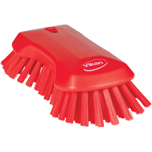 Hand Brush, Extra Stiff Bristles, 9-1/10" Long, Red Groupe Belzile Dickner