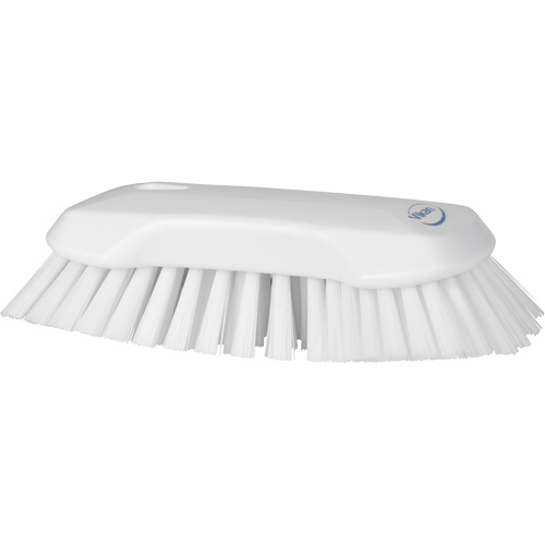 Hand Brush, Extra Stiff Bristles, 9-1/10" Long, White Groupe Belzile Dickner