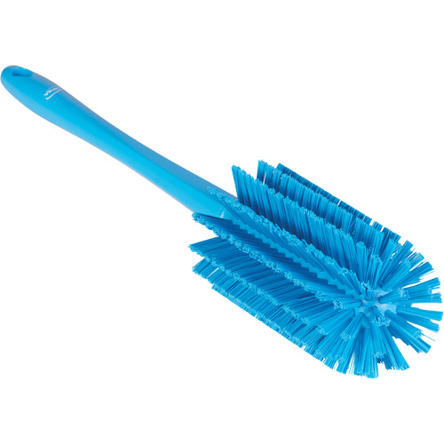 Brosse moyenne avec manche, Soies Ferme, Longueur de 17", Bleu Groupe Belzile Dickner