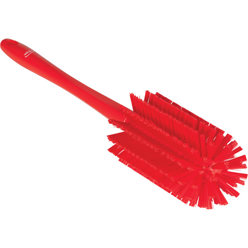 Brosse moyenne avec manche, Soies Ferme, Longueur de 17", Rouge Groupe Belzile Dickner