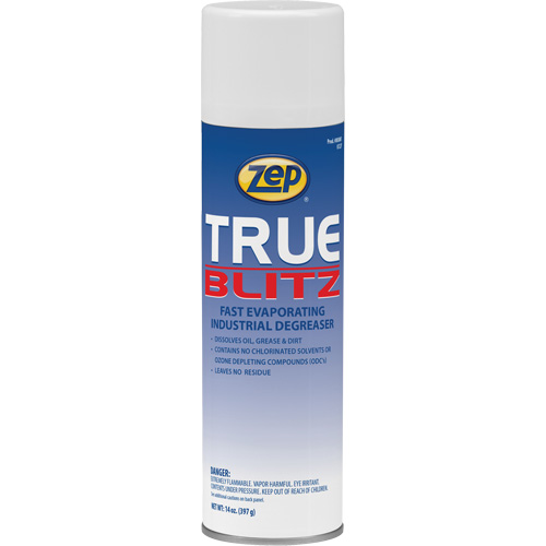 D&eacute;graissant industriel &agrave; &eacute;vaporation rapide True Blitz, 14 oz, Canette a&eacute;rosol Groupe Belzile Dickner