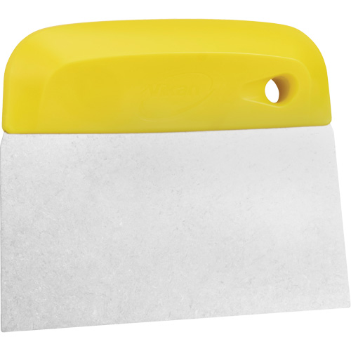 Flexible Stainless Steel Dough Cutter/Scraper, Yellow, 4-1/2" W x 5-3/4" L Groupe Belzile Dickner