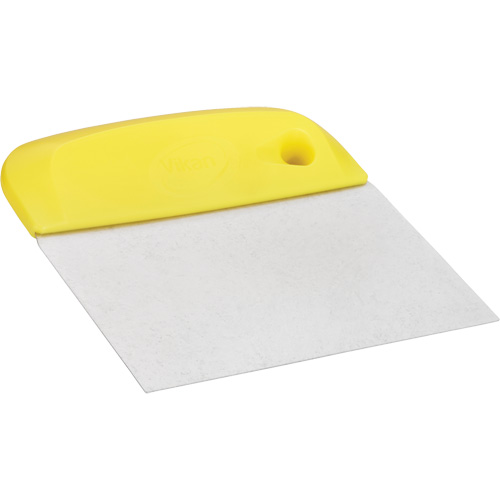 Flexible Stainless Steel Dough Cutter/Scraper, Yellow, 4-1/2" W x 5-3/4" L Groupe Belzile Dickner