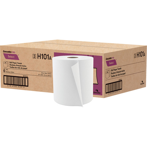 PRO Select Roll Paper Towel, 1 Ply, Standard, 1000' L Groupe Belzile Dickner