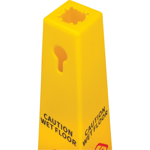 Wet Floor Safety Cone, Bilingual with Pictogram Groupe Belzile Dickner