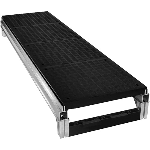 FOUNDATION Smooth Modular Aluminum Work Platform Kit, 36" W x 72" D, 400 lbs. Capacity, All-Welded Groupe Belzile Dickner