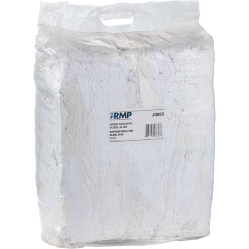 Wiper Rags, Fleece, White, 20 lbs. Groupe Belzile Dickner