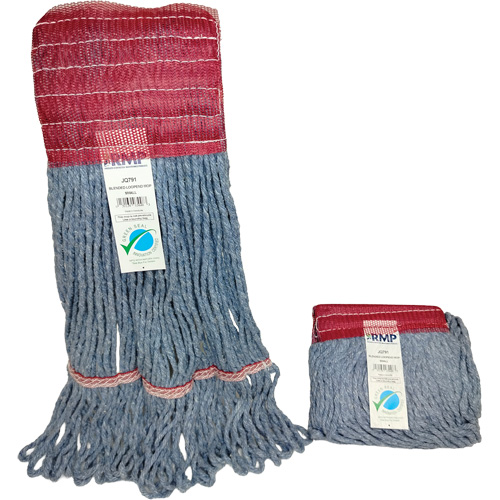 Wide-Band Mop Head, Antimicrobial/Floor Finishing/Specialty, Cotton/Rayon/Synthetic, Loop Style Groupe Belzile Dickner