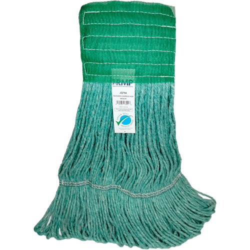 Wide-Band Mop Head, Antimicrobial/Floor Finishing/Specialty, Cotton/Rayon/Synthetic, Loop Style Groupe Belzile Dickner