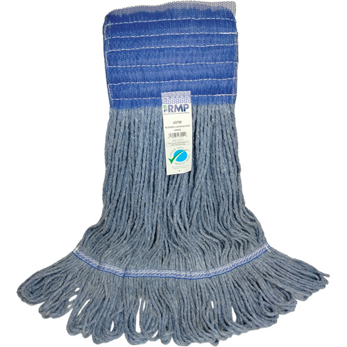 Wide-Band Mop Head, Antimicrobial/Floor Finishing/Specialty, Cotton/Rayon/Synthetic, Loop Style Groupe Belzile Dickner