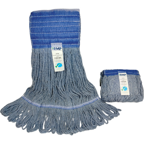 Wide-Band Mop Head, Antimicrobial/Floor Finishing/Specialty, Cotton/Rayon/Synthetic, Loop Style Groupe Belzile Dickner