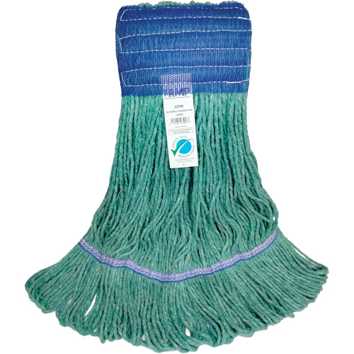Wide-Band Mop Head, Antimicrobial/Floor Finishing/Specialty, Cotton/Rayon/Synthetic, Loop Style Groupe Belzile Dickner