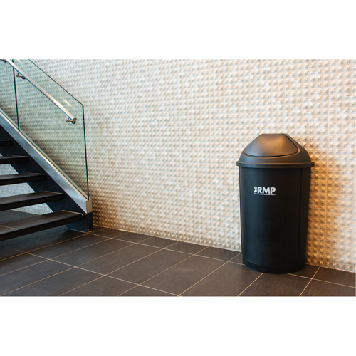 Poubelle demi-ronde, Poly&eacute;thyl&egrave;ne, 21 gal. US Groupe Belzile Dickner