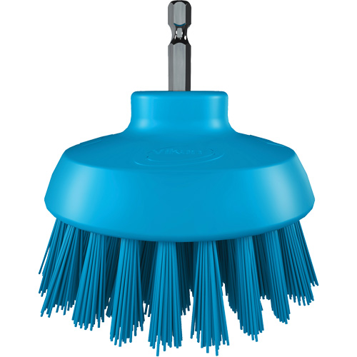 HyDrive Round Drill Brush, Extra Stiff Bristles, 3-1/10" Long, Blue Groupe Belzile Dickner