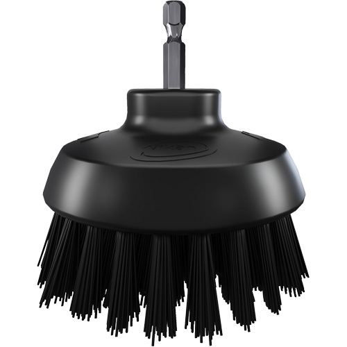 HyDrive Round Drill Brush, Extra Stiff Bristles, 3-1/10" Long, Black Groupe Belzile Dickner