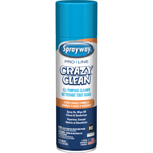 Nettoyant tout usage Pro Line Crazy Clean, 19 oz., Canette a&eacute;rosol Groupe Belzile Dickner