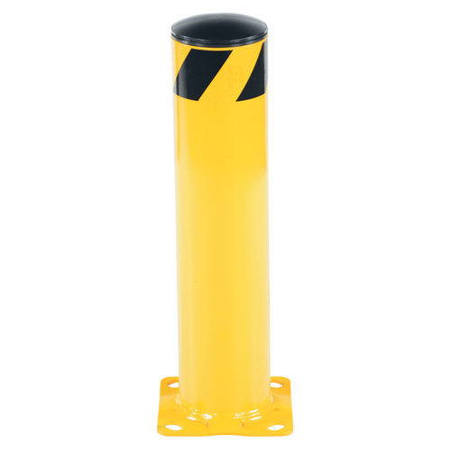 Safety Bollard, Steel, 24" H x 5-1/2" W, Yellow Groupe Belzile Dickner